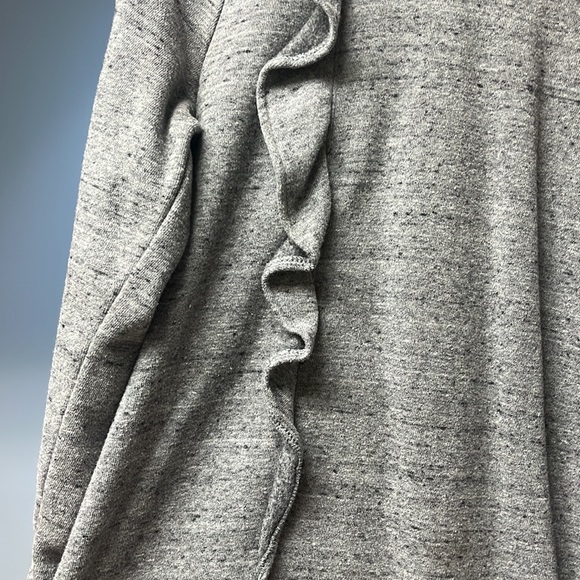 Ruffle Grey Sweatshirt - Picture 2 of 3